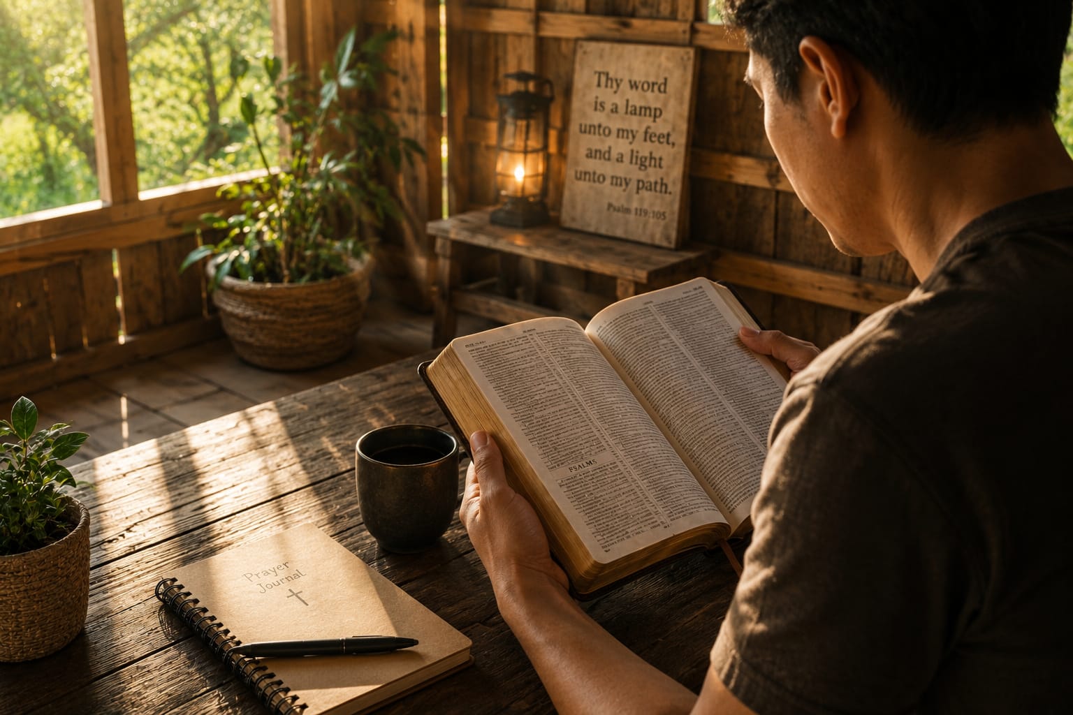 Disciples gathered in prayer and fellowship — biblical Upper Room atmosphere